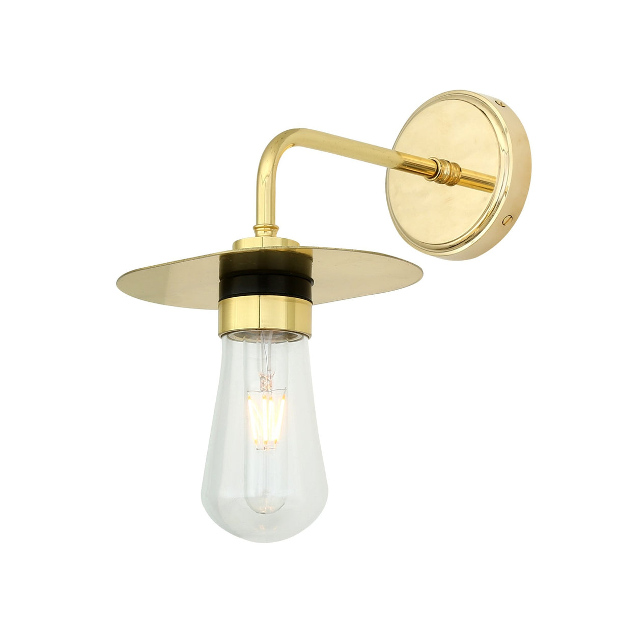Kai Unique Single Bulb Industrial Wall Sconce