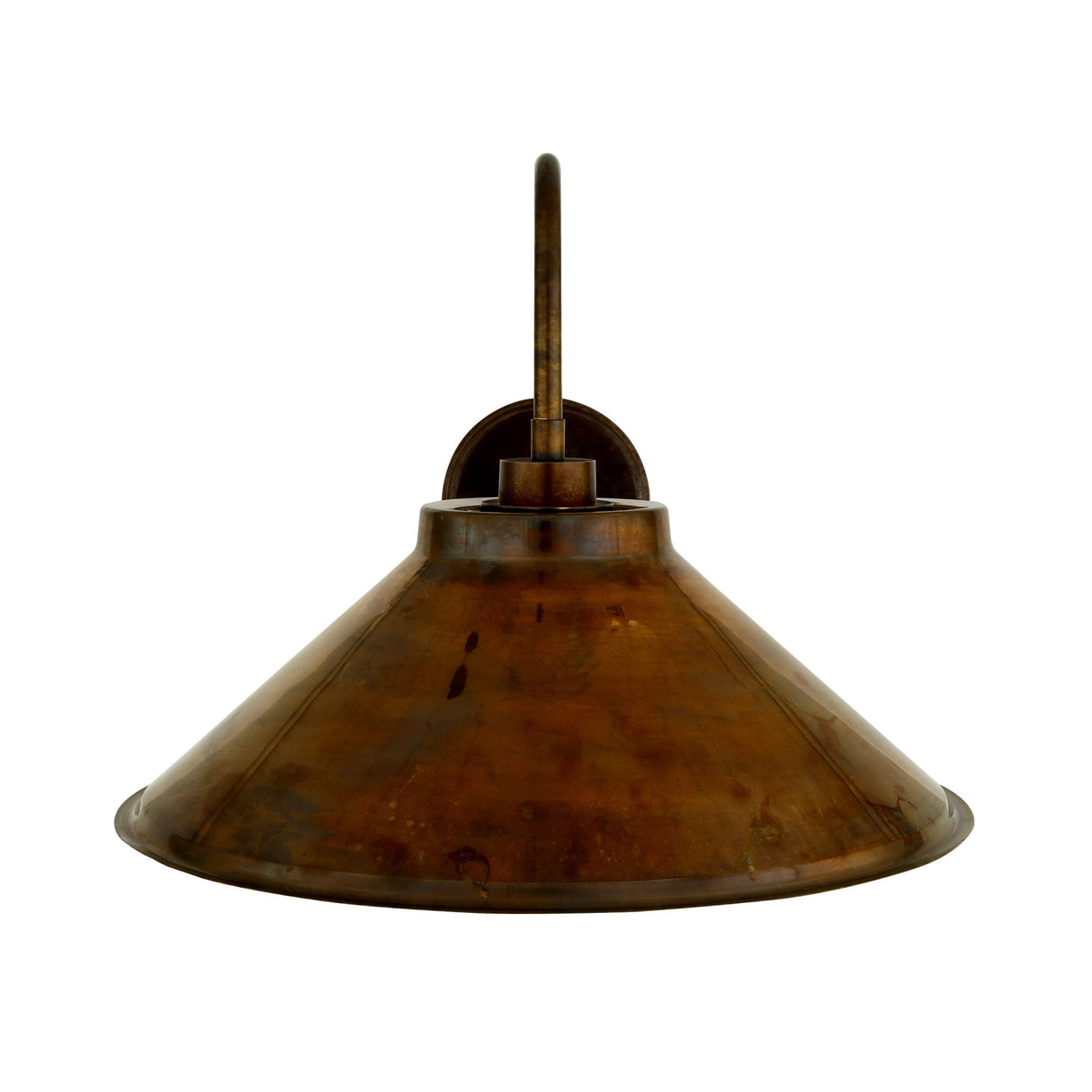 Nerissa Industrial Vintage Wall Light with Open Cone Shade