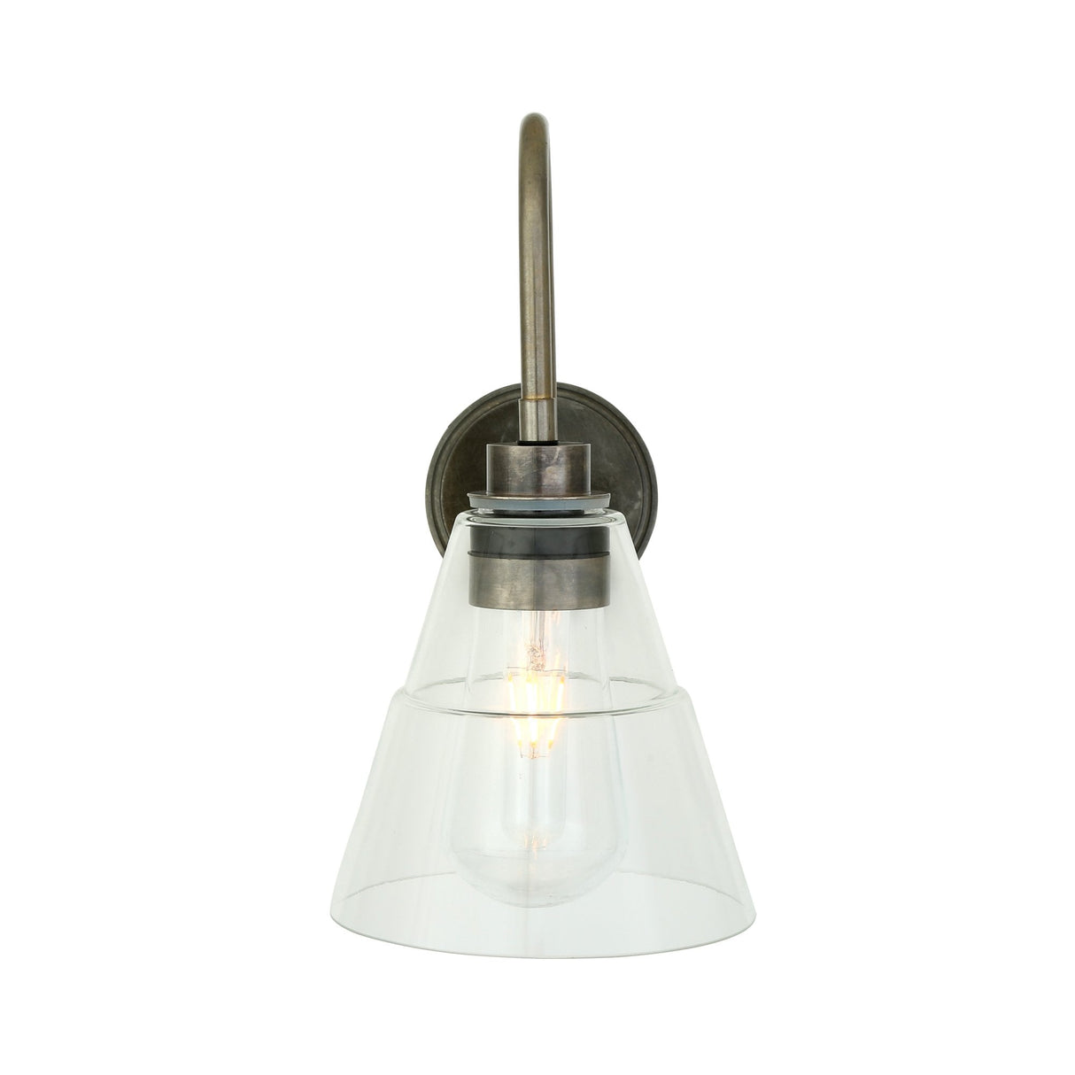 Kairi Vintage Glass Cone Wall Sconce