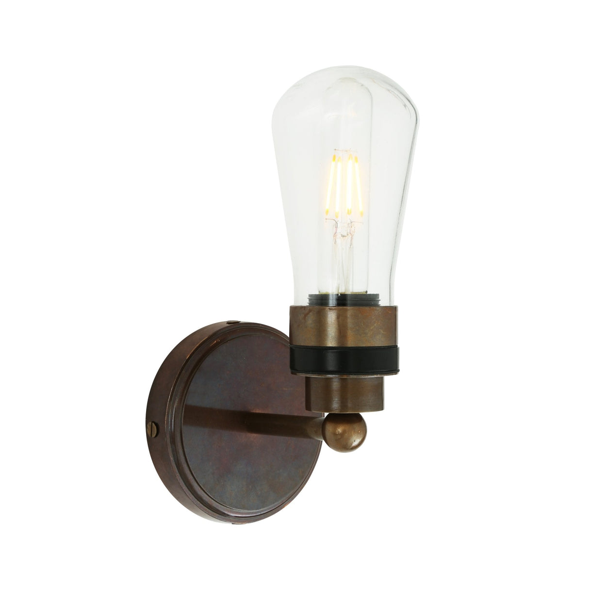 Cordelia Chic Industrial Wall Light with Single Bulb Design