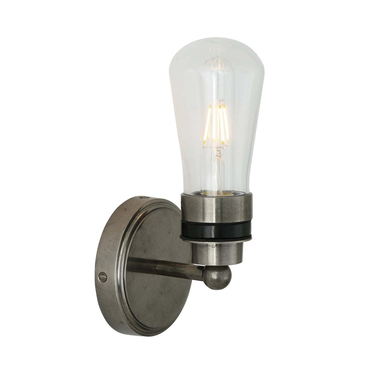 Cordelia Chic Industrial Wall Light with Single Bulb Design