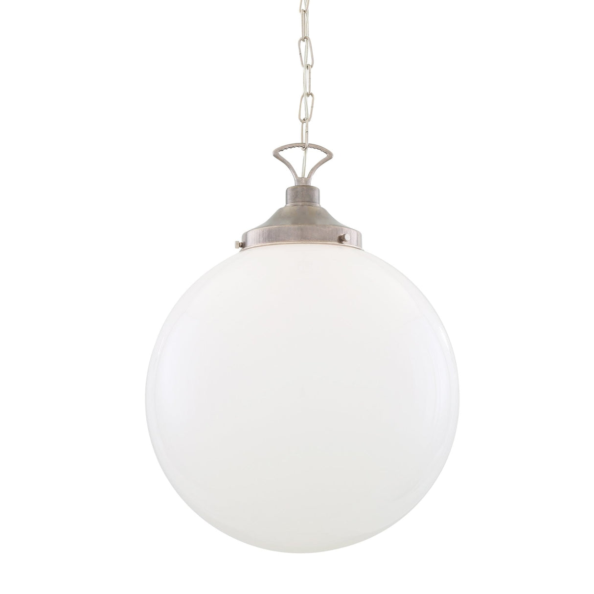 Yerevan Elegant Brass and Glass Globe Ceiling Pendant 1 Light