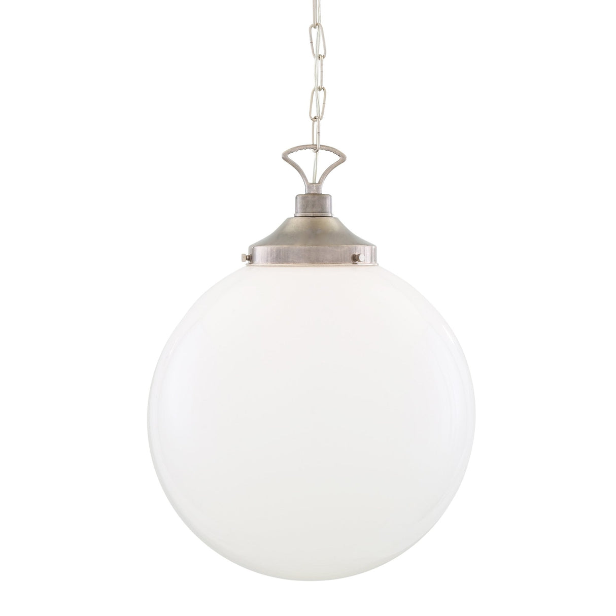 Yerevan Elegant Brass and Glass Globe Ceiling Pendant 1 Light