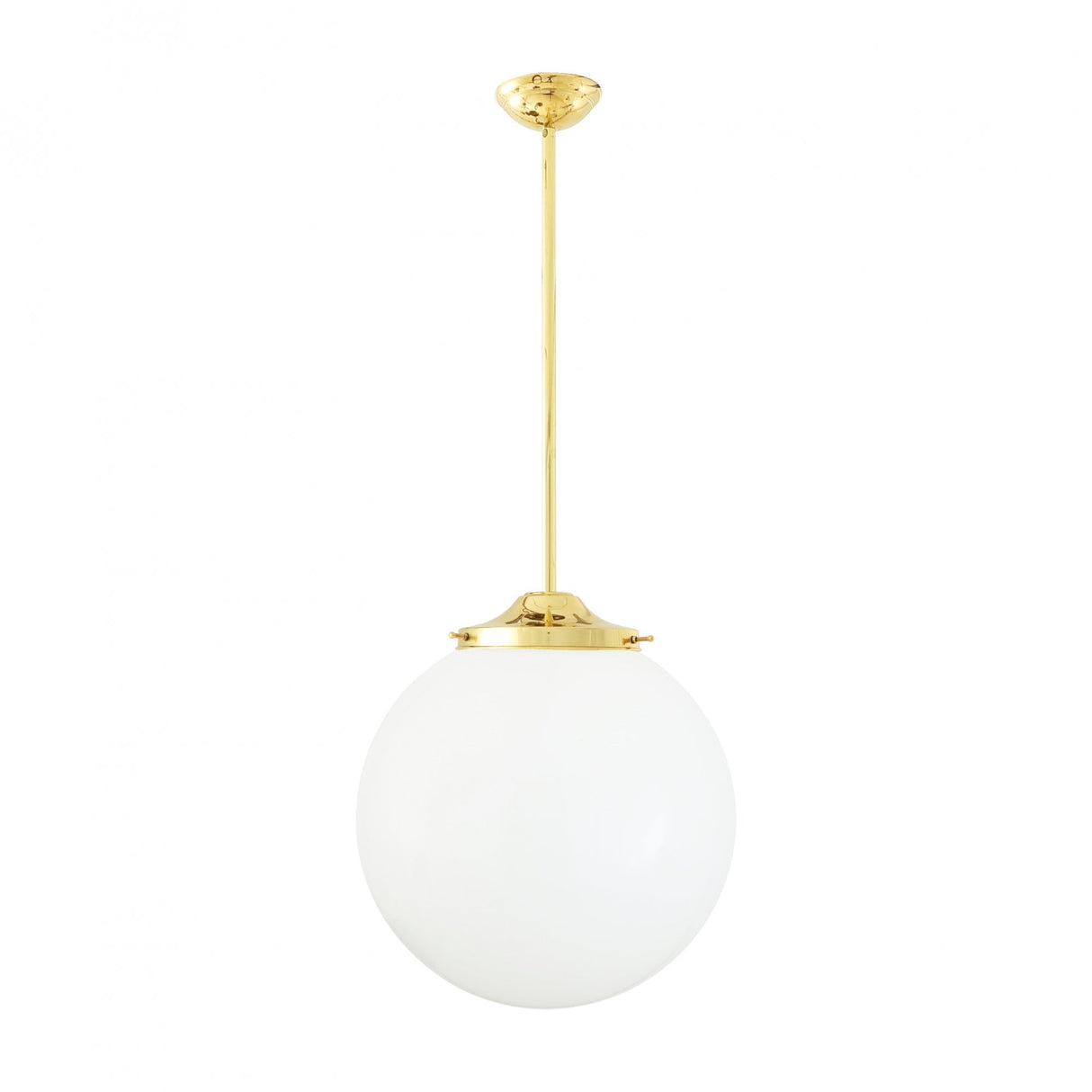 Luanda Antique Brass Globe Pendant Light