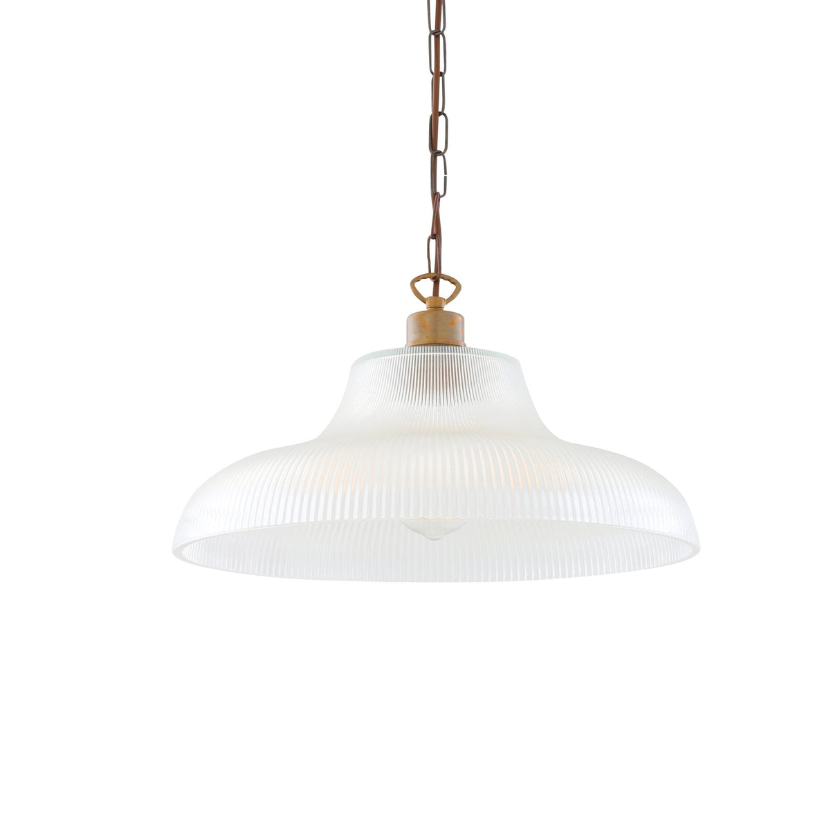 Elegant London Prismatic Pendant Light in Antique Brass