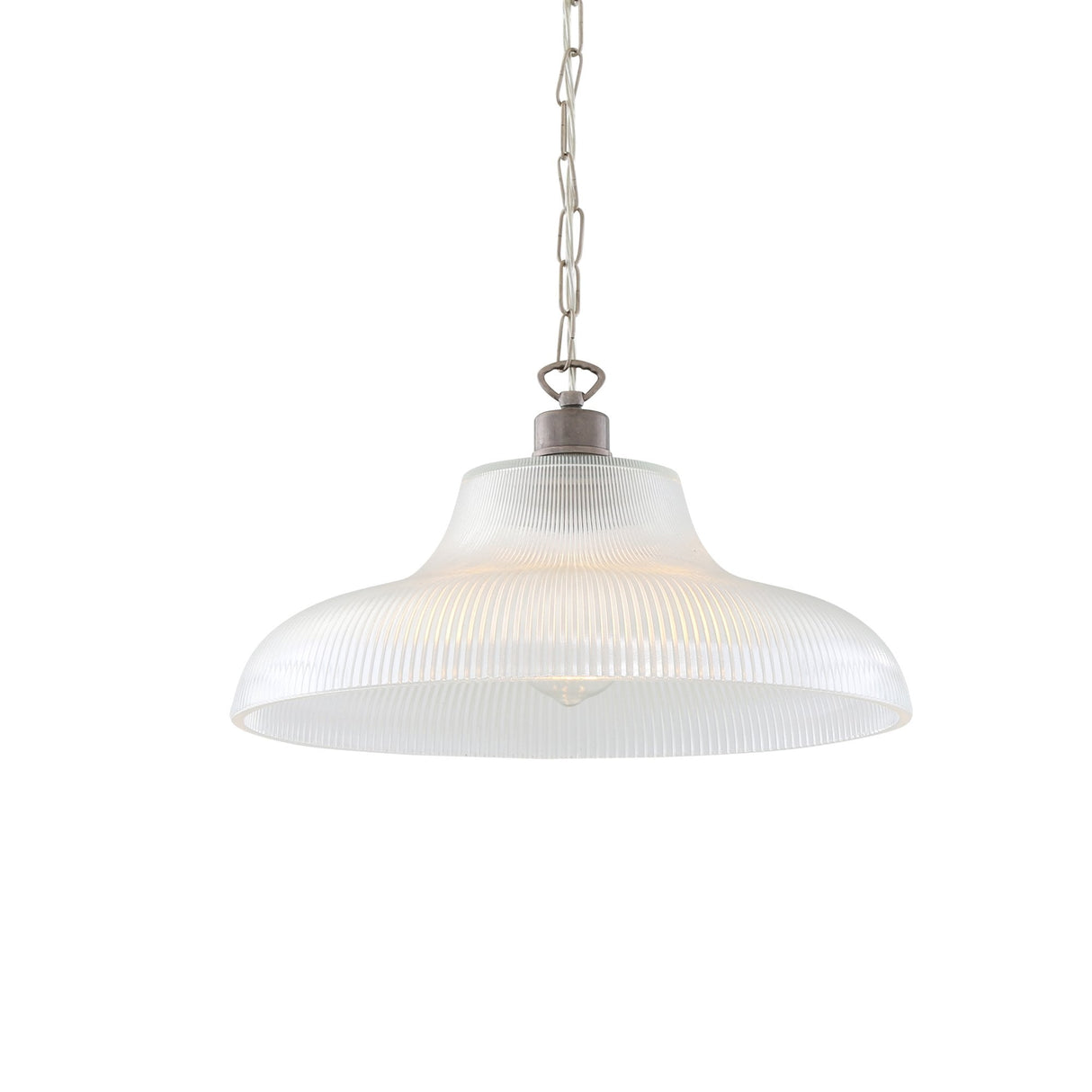 Elegant London Prismatic Pendant Light in Antique Brass