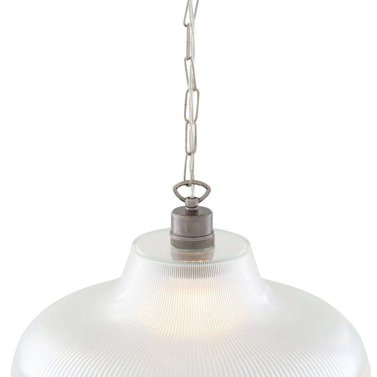 Elegant London Prismatic Pendant Light in Antique Brass