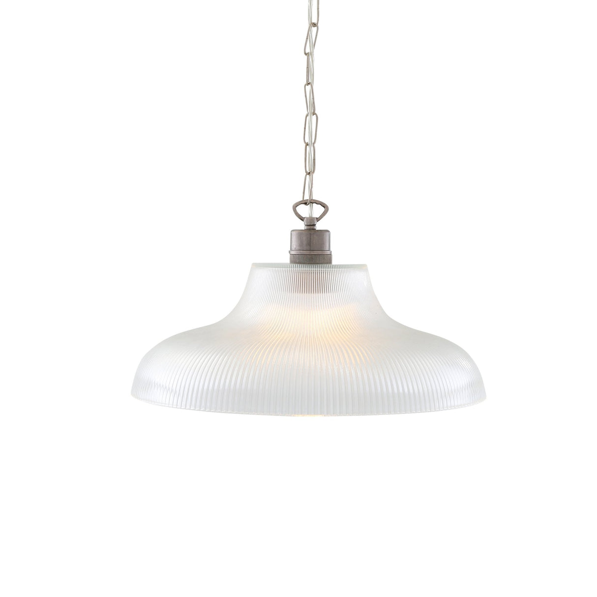 Elegant London Prismatic Pendant Light in Antique Brass