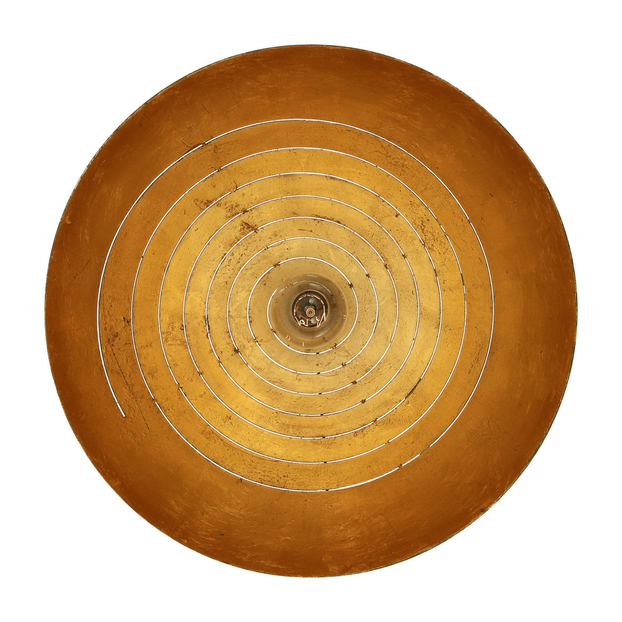 Midas Elegance: Black & Gold Leaf Pendant