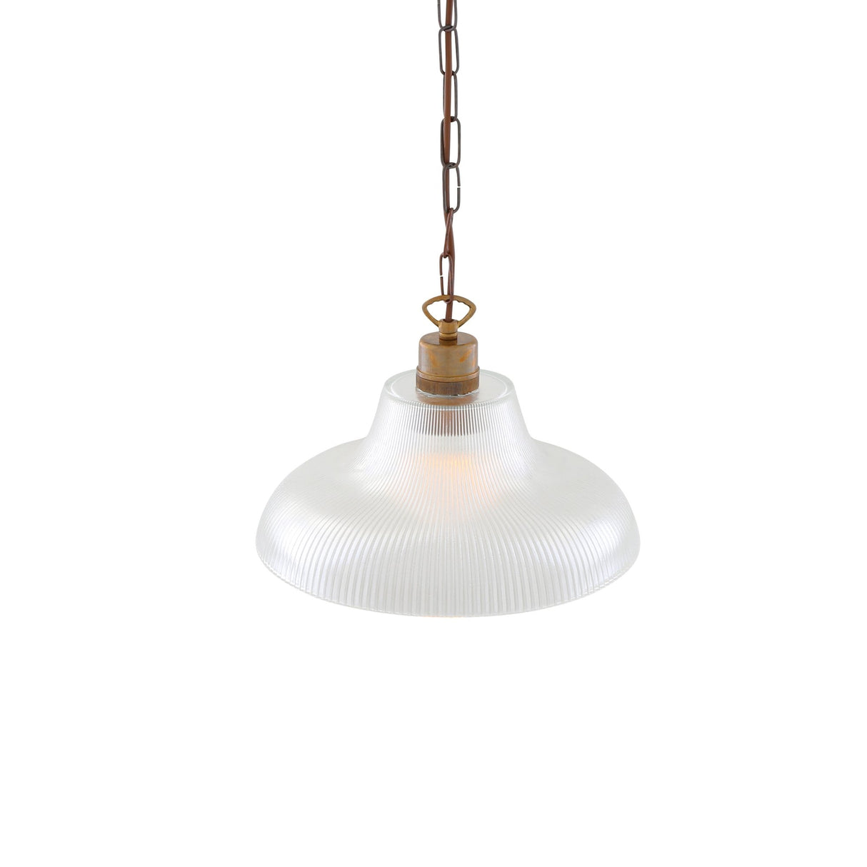 Vintage London Brass Prismatic Pendant Light