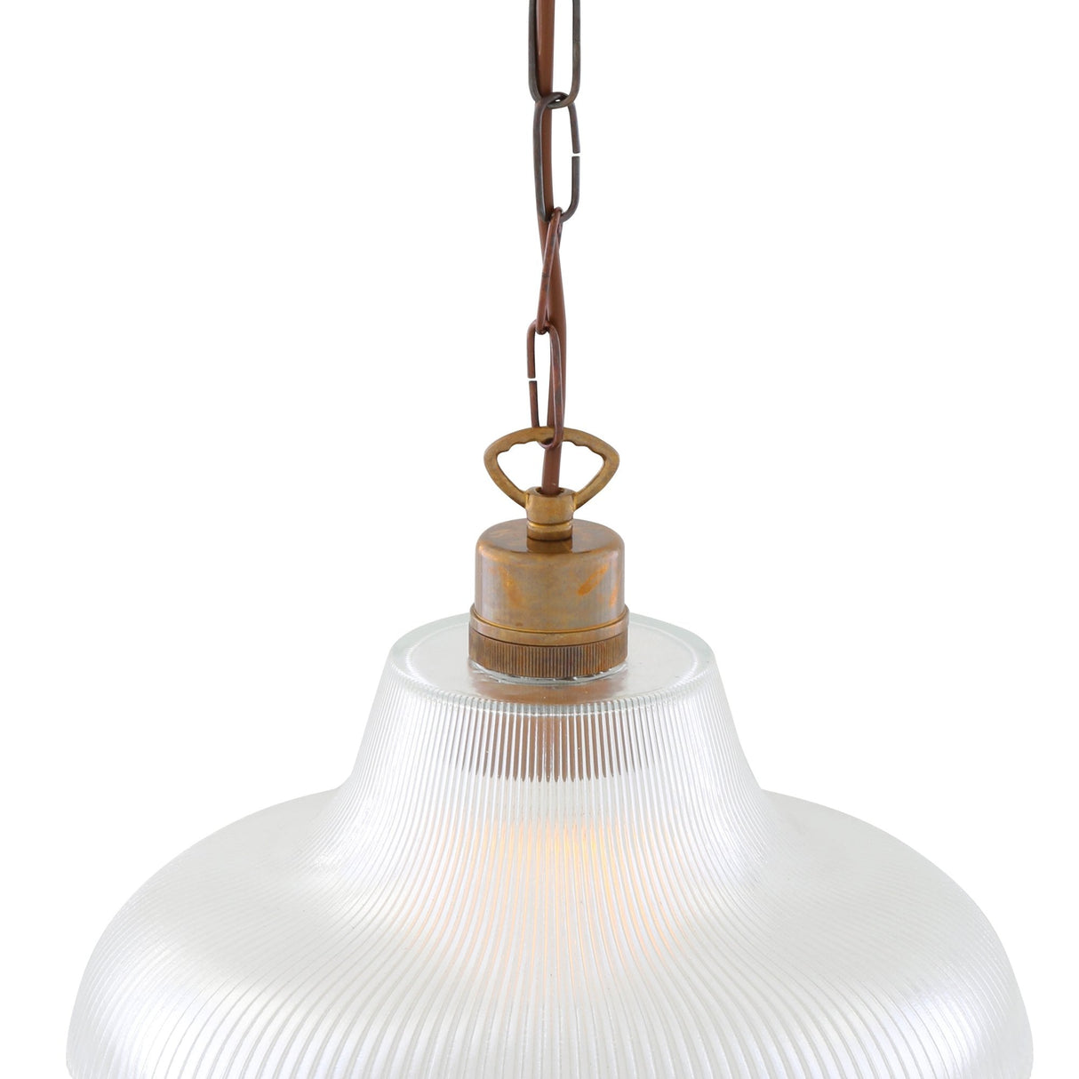 Vintage London Brass Prismatic Pendant Light
