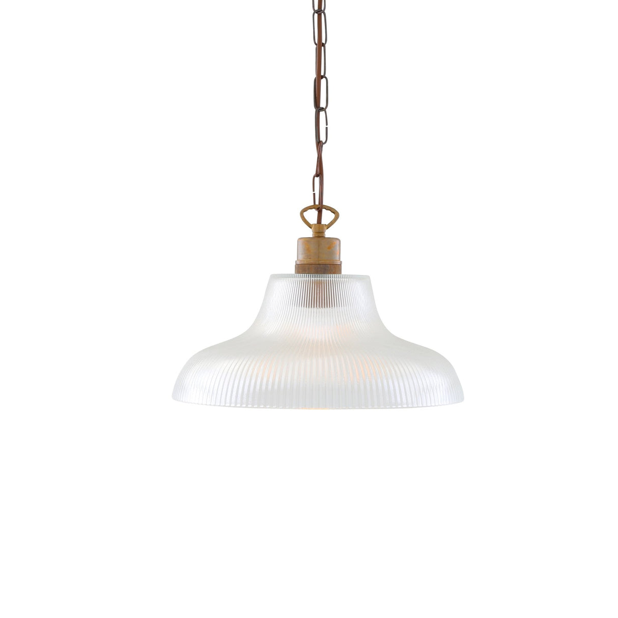 Vintage London Brass Prismatic Pendant Light