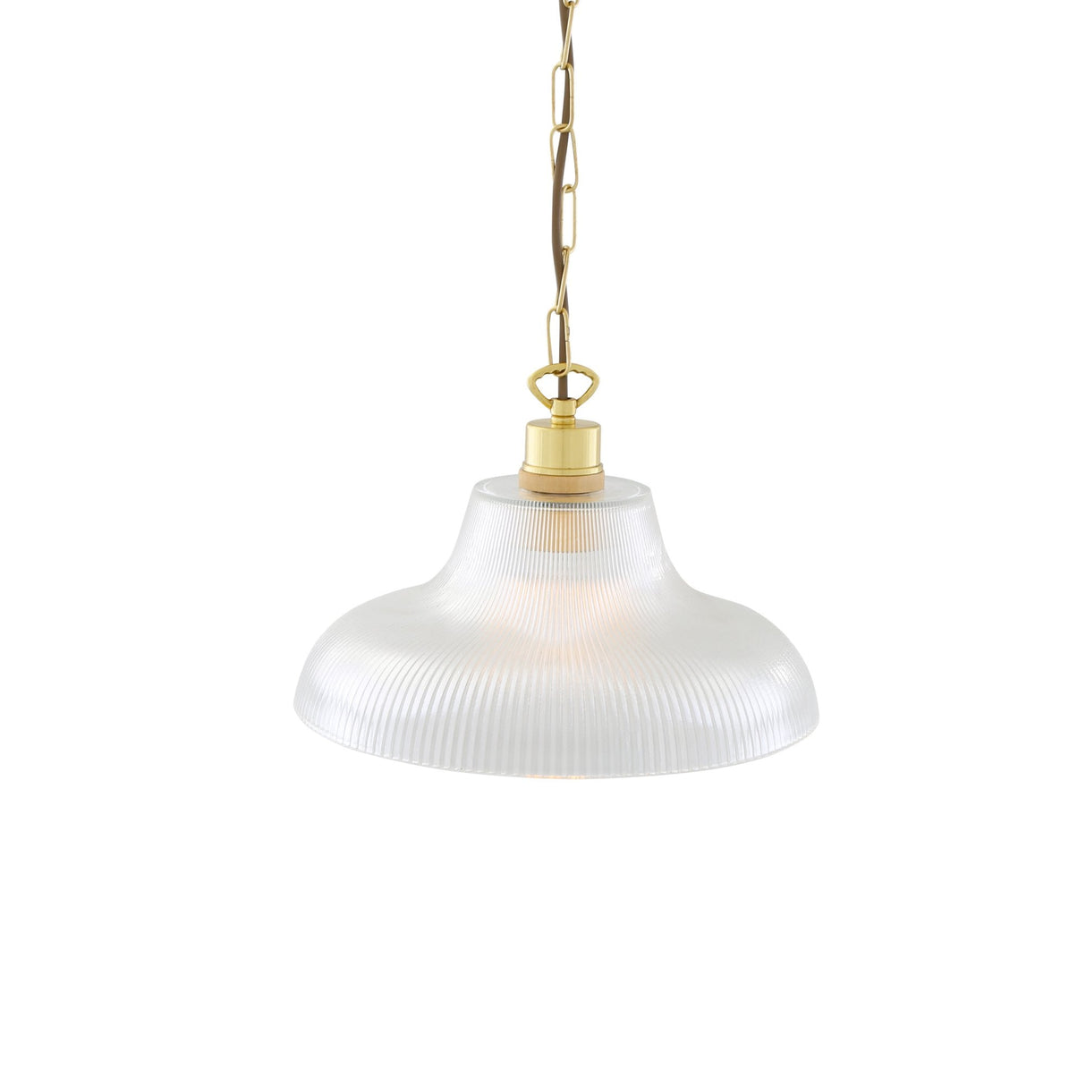Vintage London Brass Prismatic Pendant Light