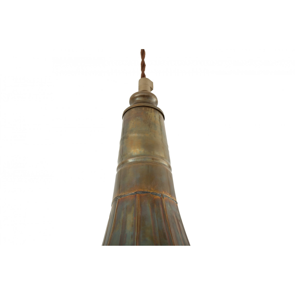 Retro Brass Gramophone Pendant Light Fixture