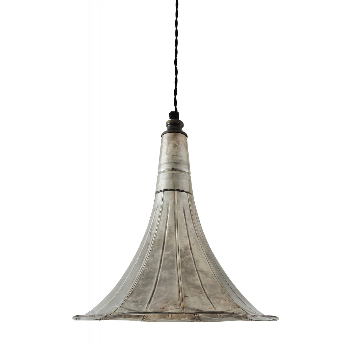 Retro Brass Gramophone Pendant Light Fixture