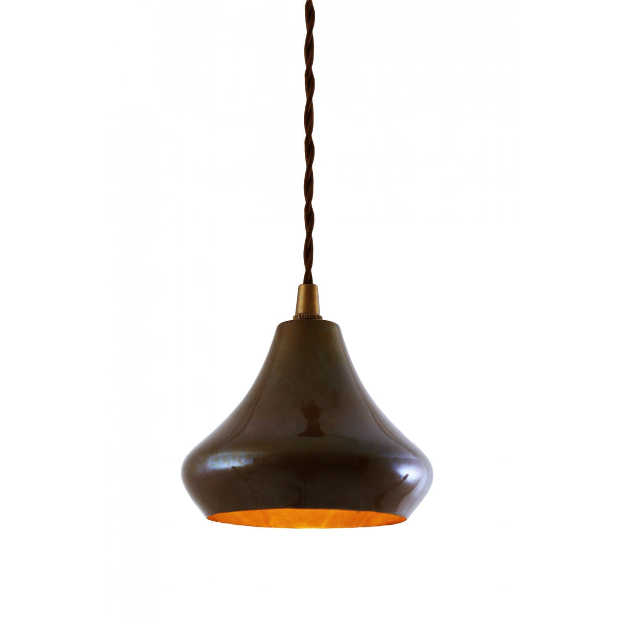 Amina Vintage Brass Pendant Light