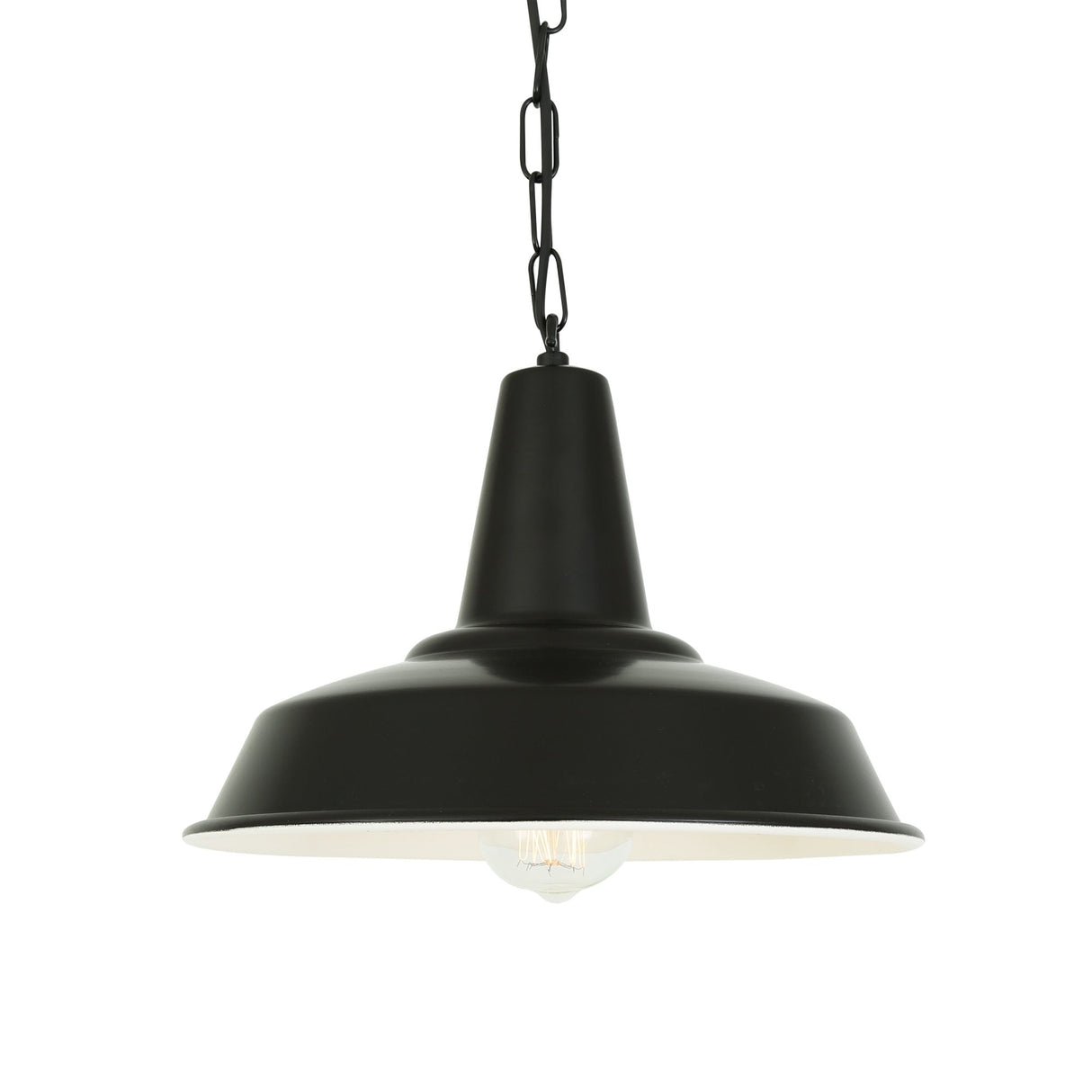 Industrial Elegance: Black Hex Pendant Light