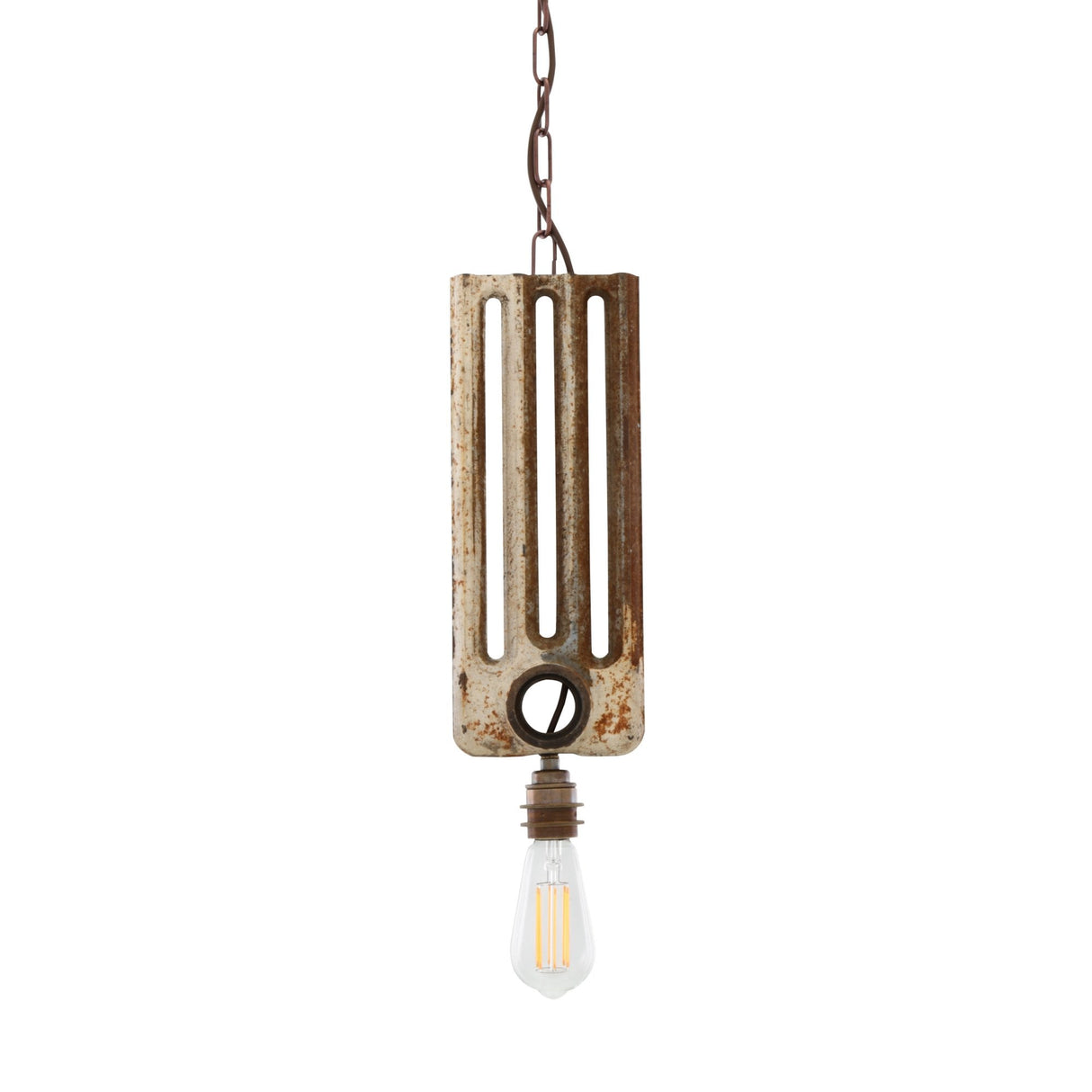 Rustic Industrial Radiator Pendant Light Fixture