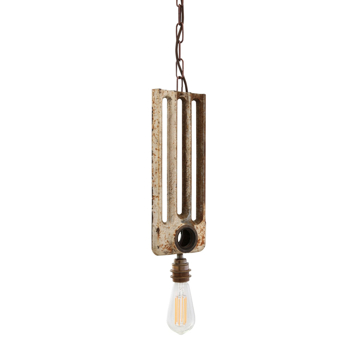 Rustic Industrial Radiator Pendant Light Fixture
