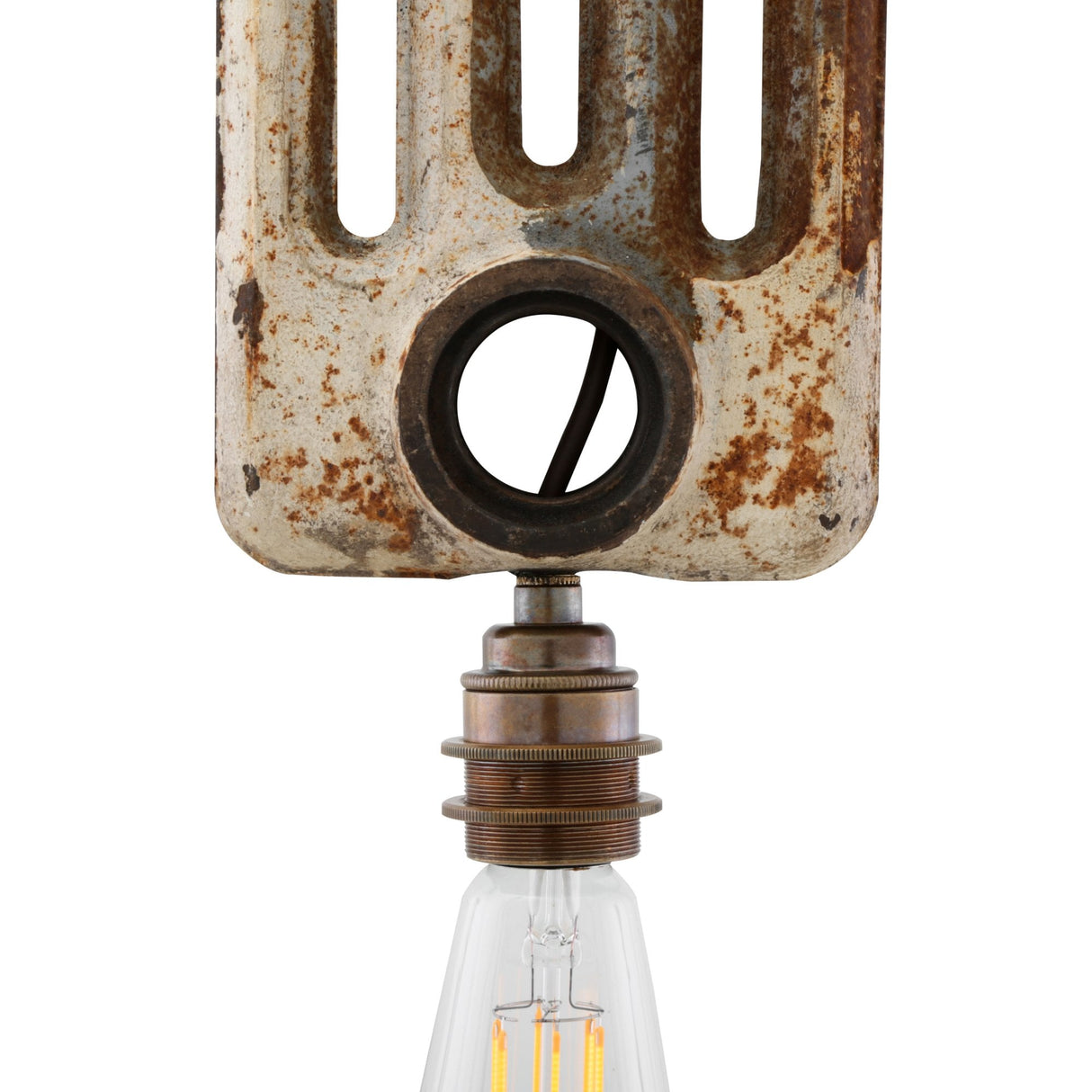 Rustic Industrial Radiator Pendant Light Fixture