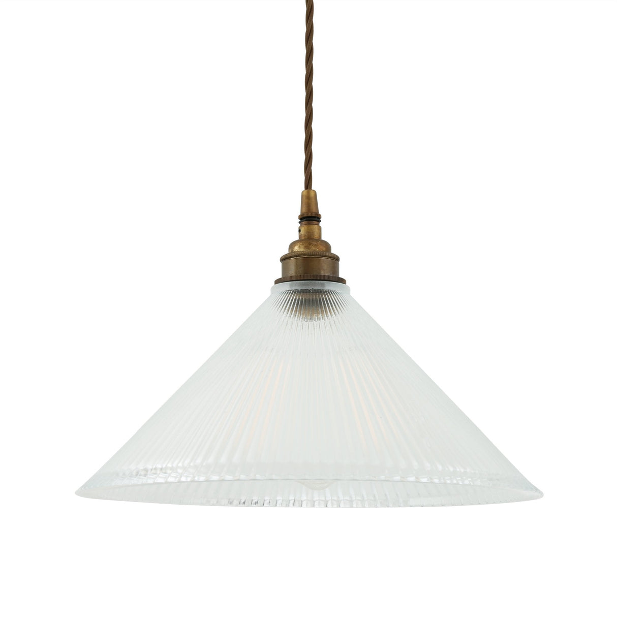 Industrial Elegance Brass Pendant Light