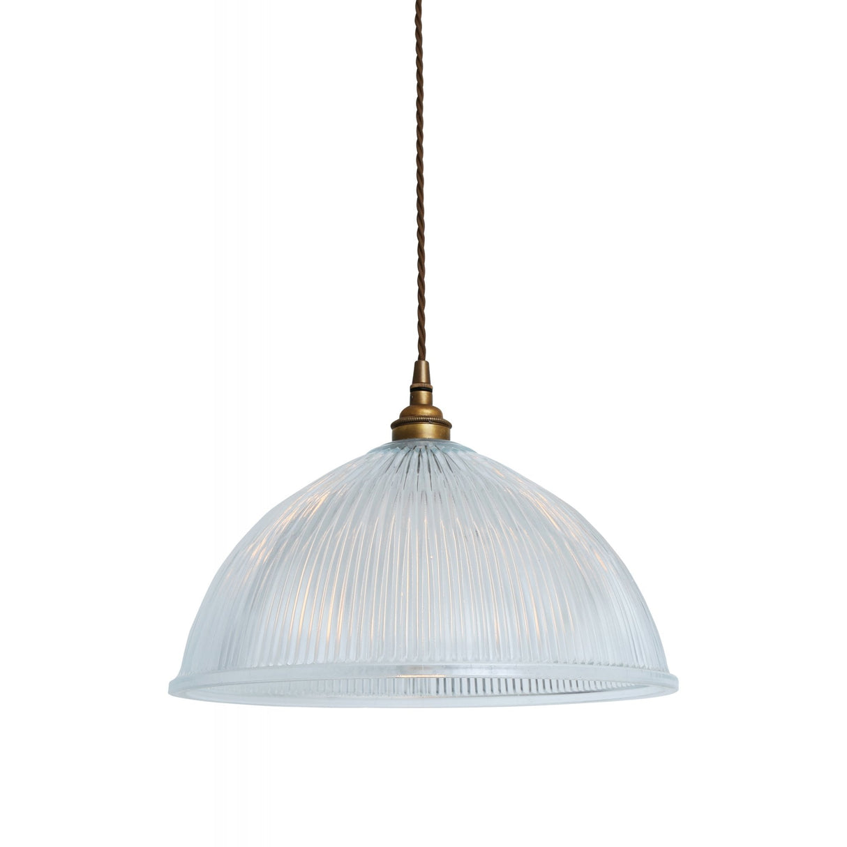 Antique Brass Nova Prismatic Pendant Light
