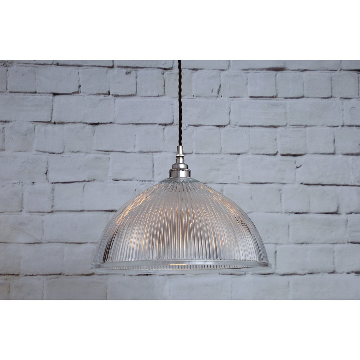 Antique Brass Nova Prismatic Pendant Light