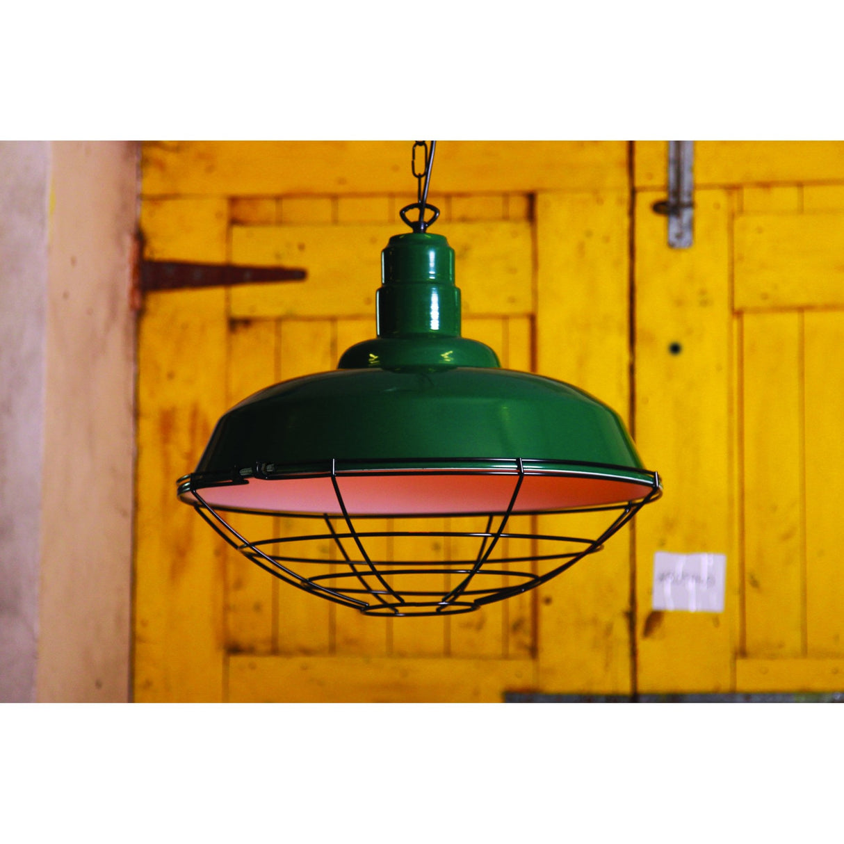 Cobal Black Pendant with Industrial Cage Design
