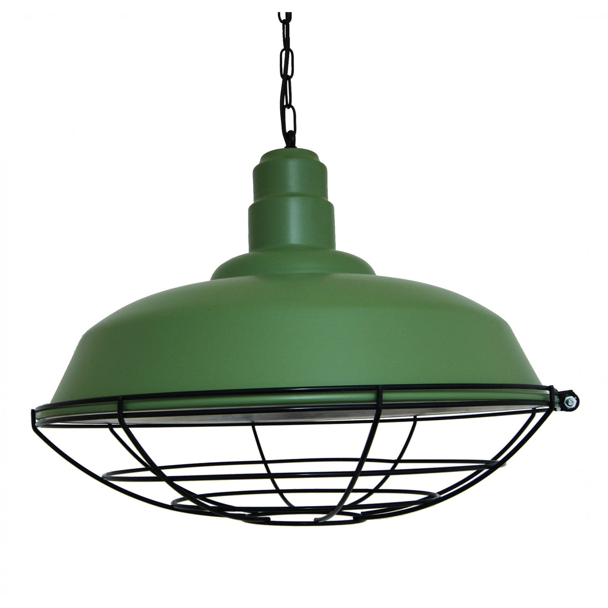 Cobal Black Pendant with Industrial Cage Design