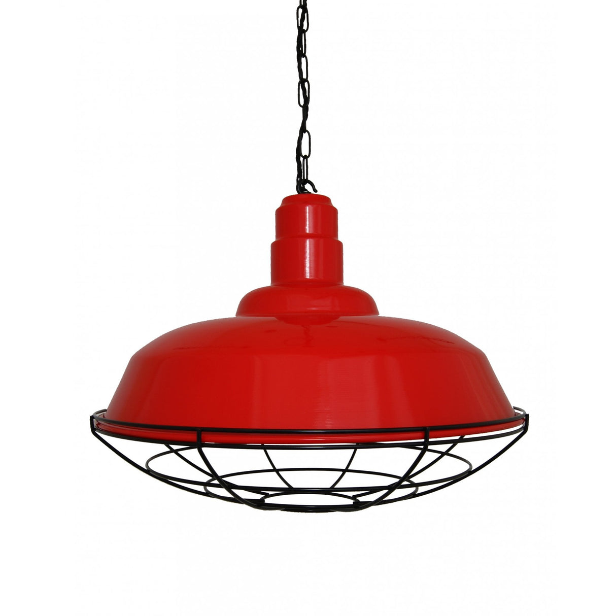 Cobal Black Pendant with Industrial Cage Design