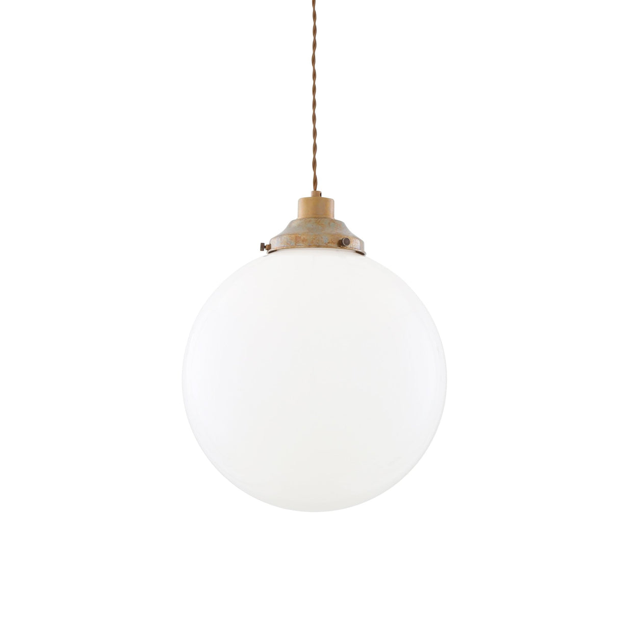 Gentry 30cm Antique Brass Globe Pendant Light