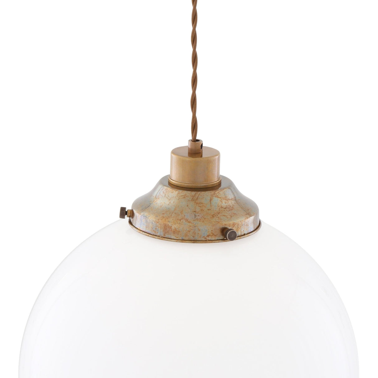 Gentry 30cm Antique Brass Globe Pendant Light