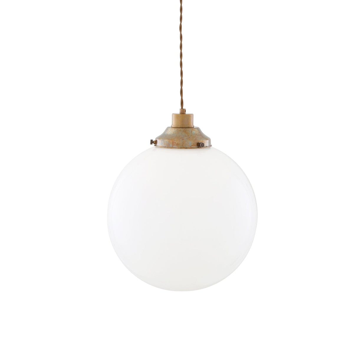 Gentry 30cm Antique Brass Globe Pendant Light