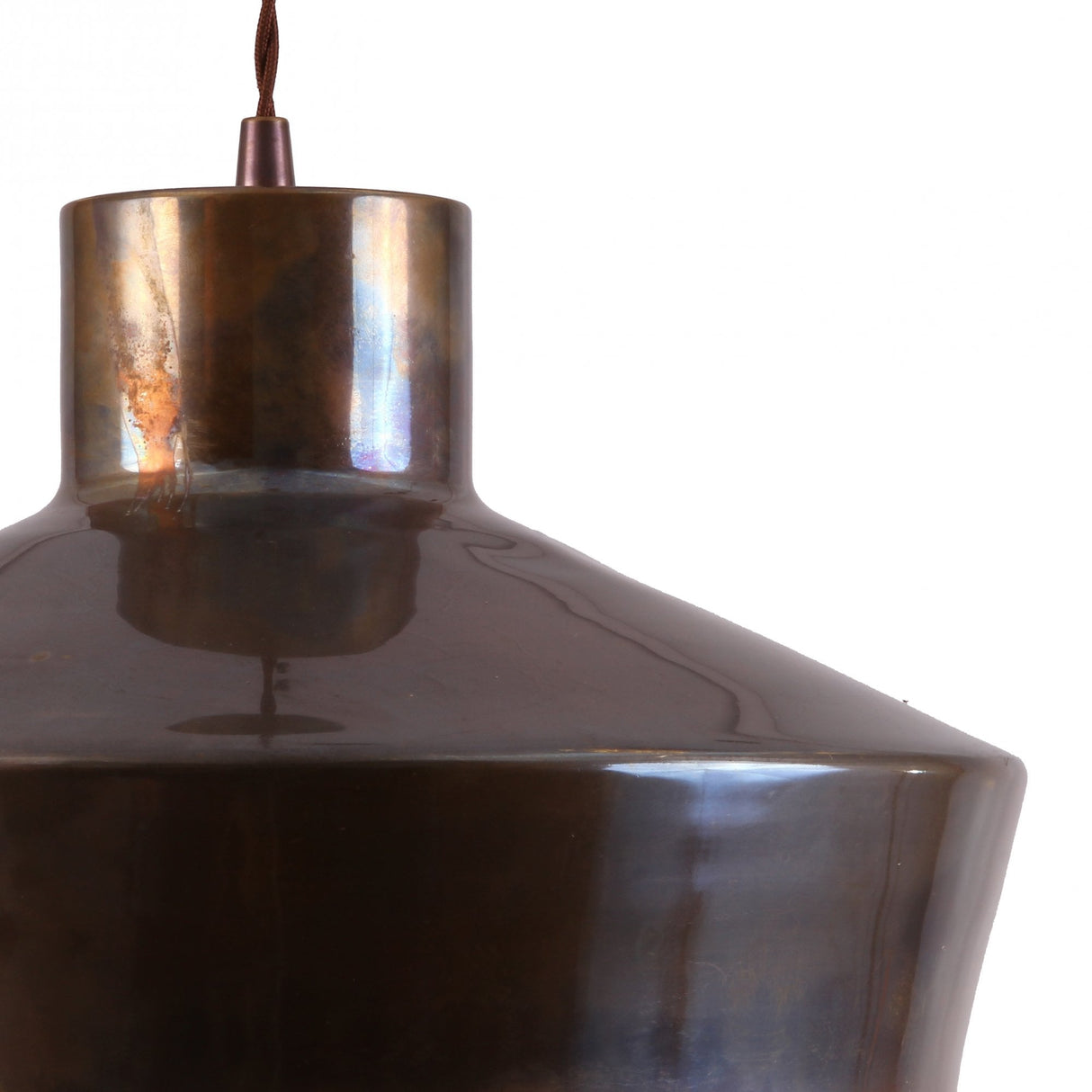 Industrial Elegance Antique Brass Pendant Light