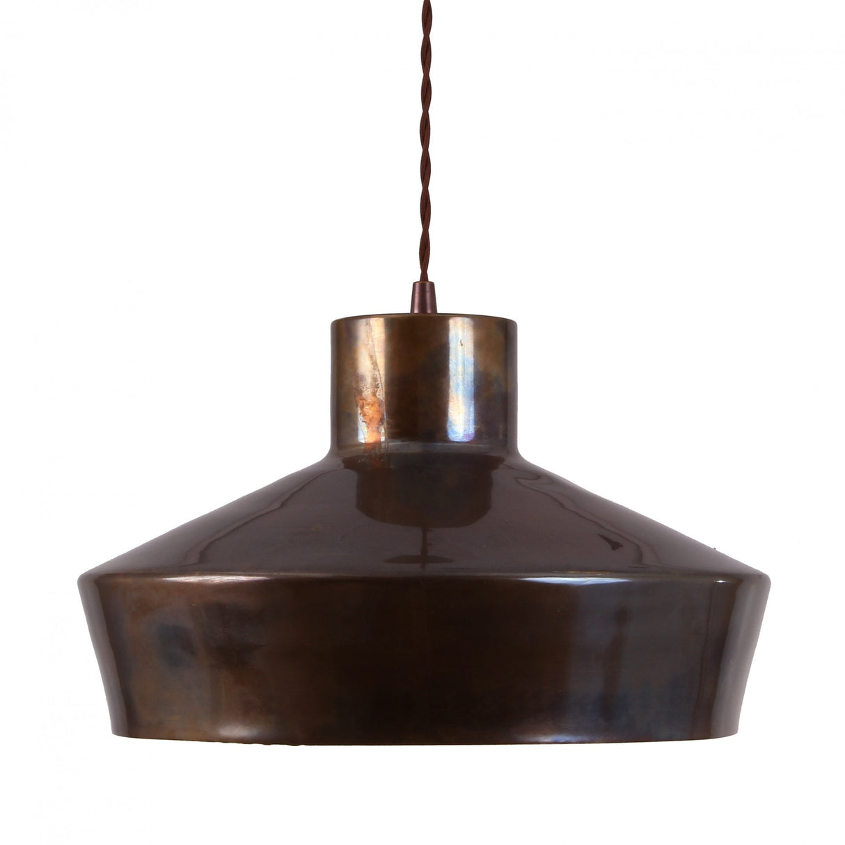 Industrial Elegance Antique Brass Pendant Light
