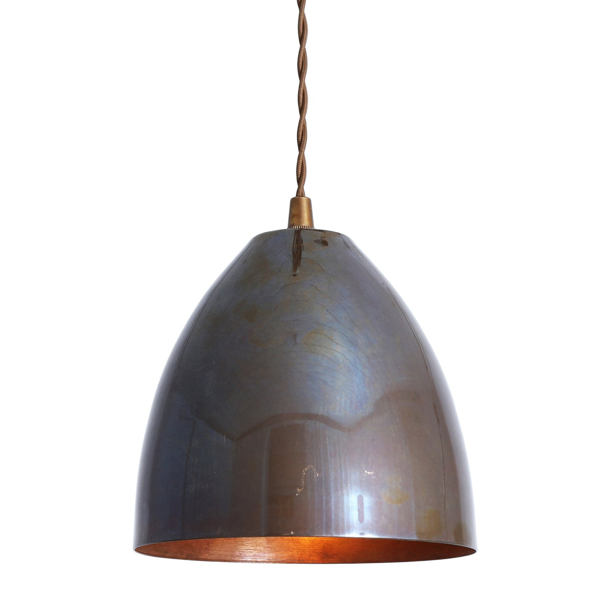 Skyler Antique Brass Cone Pendant Light