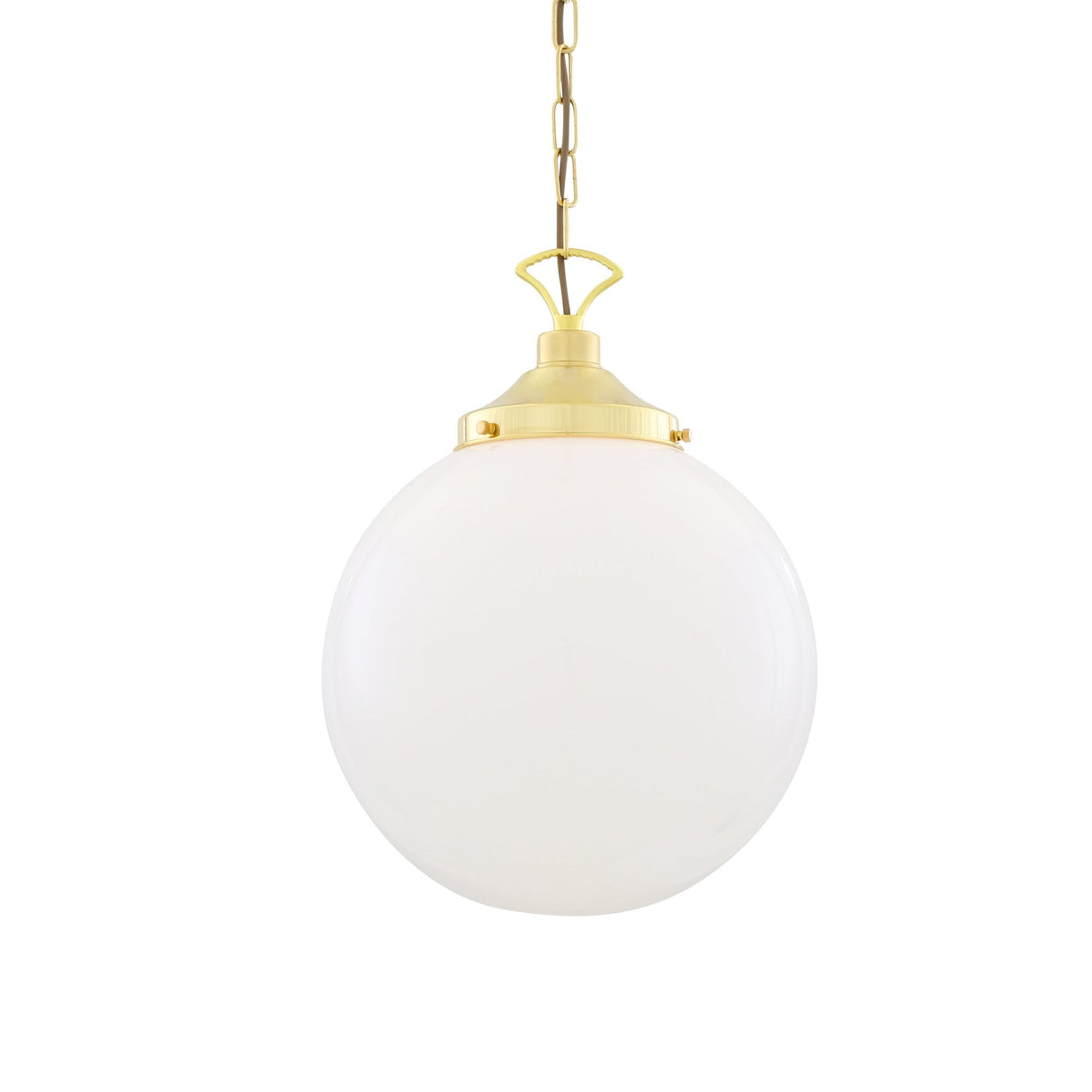 Yerevan Antique Brass Globe Pendant Light (350mm)