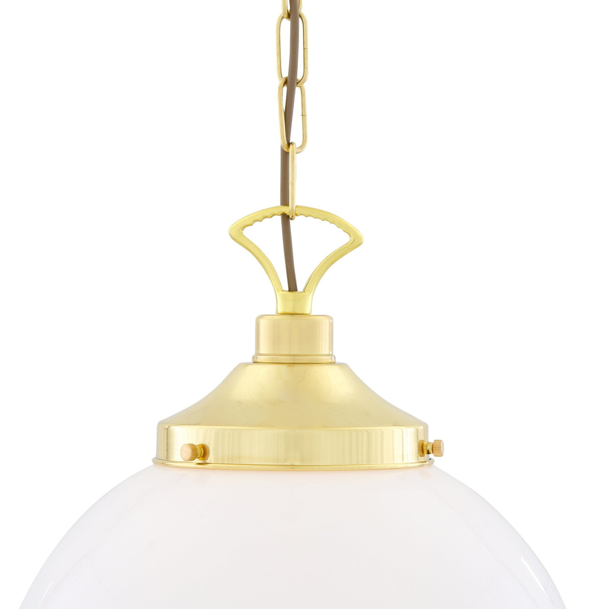 Yerevan Antique Brass Globe Pendant Light (350mm)