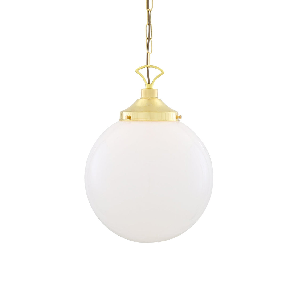 Yerevan Antique Brass Globe Pendant Light (350mm)