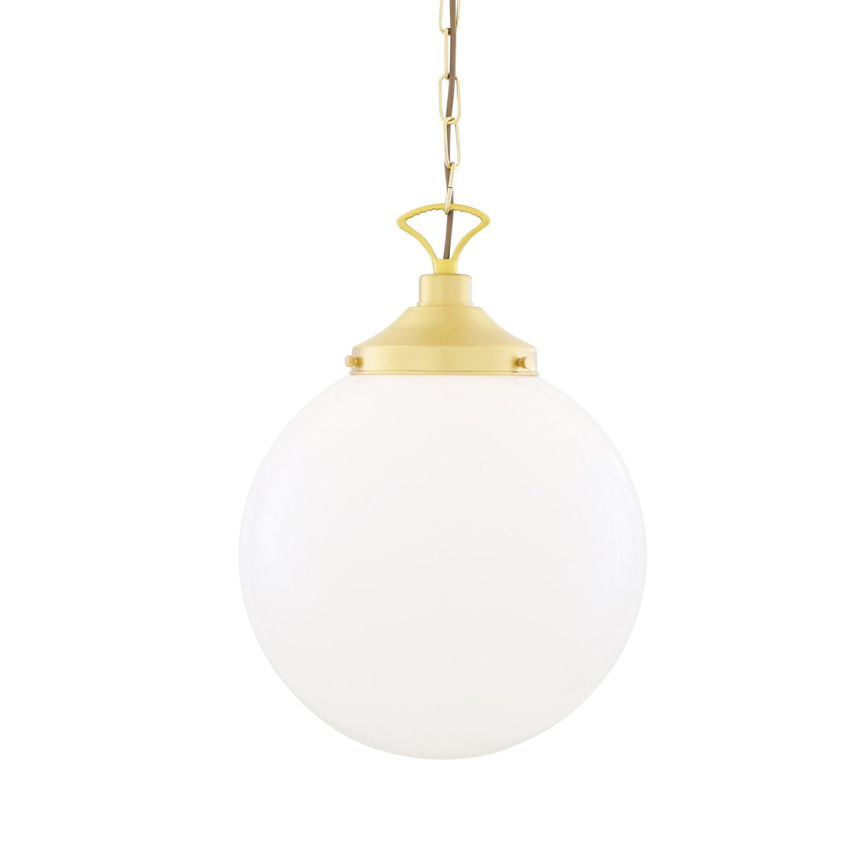 Yerevan Antique Brass Globe Pendant Light (350mm)