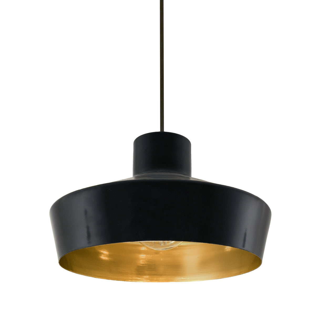 Elegant Passion Pendant in Matte Black and Chrome