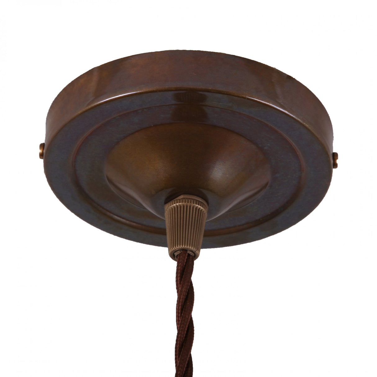 Antique Brass & Bronze Globe Cage Pendant Light - Robyn Collection, 35cm