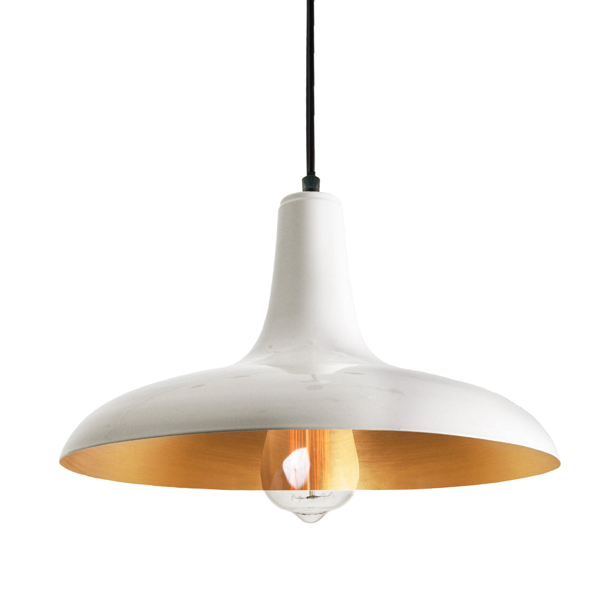 Moroccan Elegance Pendant, Matte Black & Brushed Brass