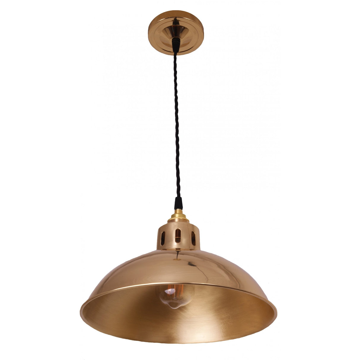 Industrial Brass Pendant Light - Paris Collection