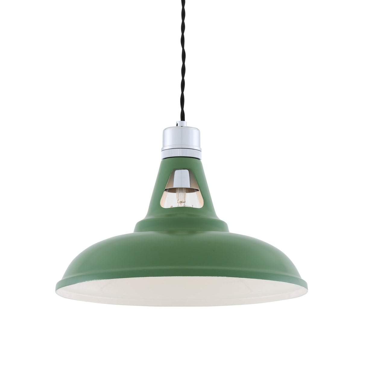 Vienna Industrial Chrome & Black Pendant Light