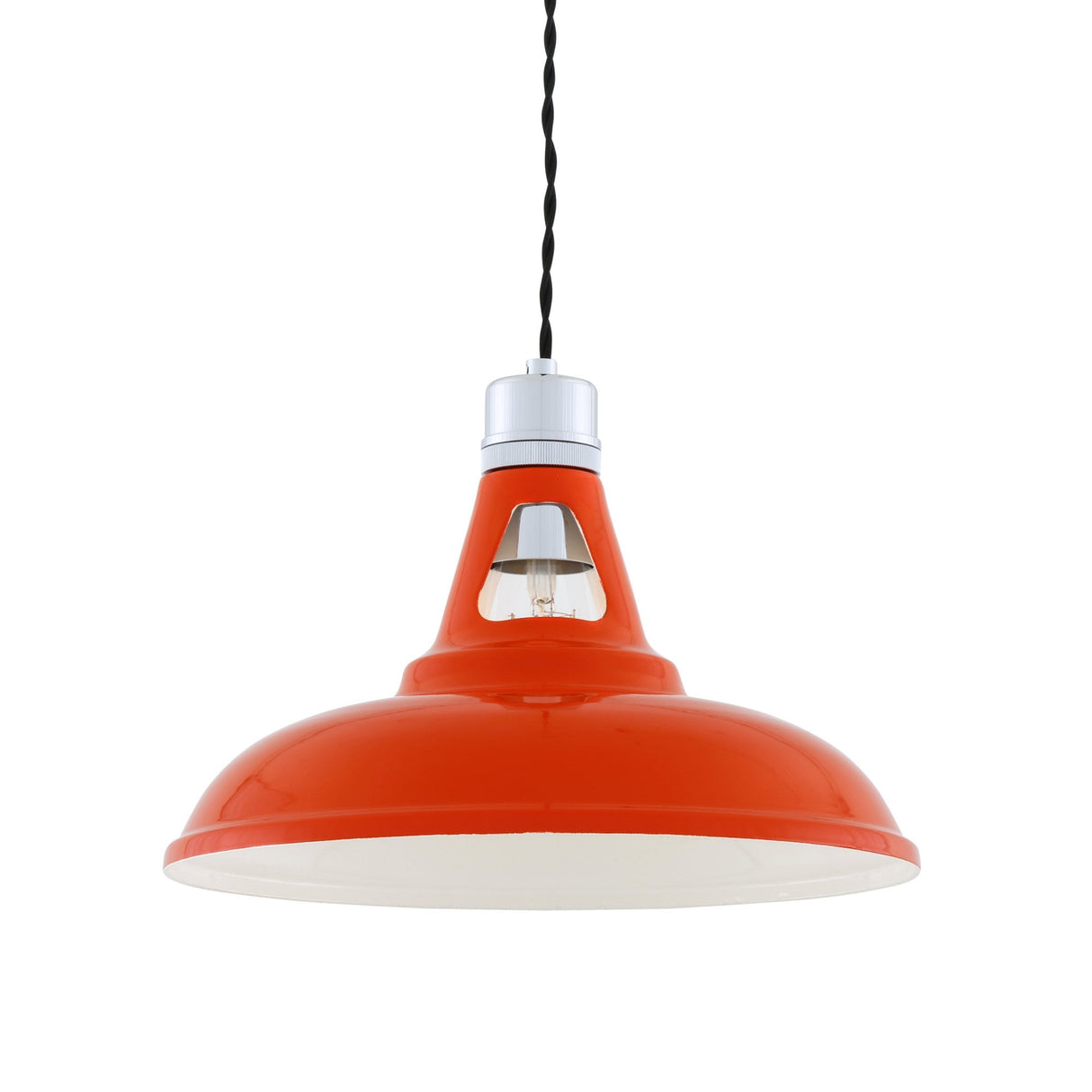 Vienna Industrial Chrome & Black Pendant Light