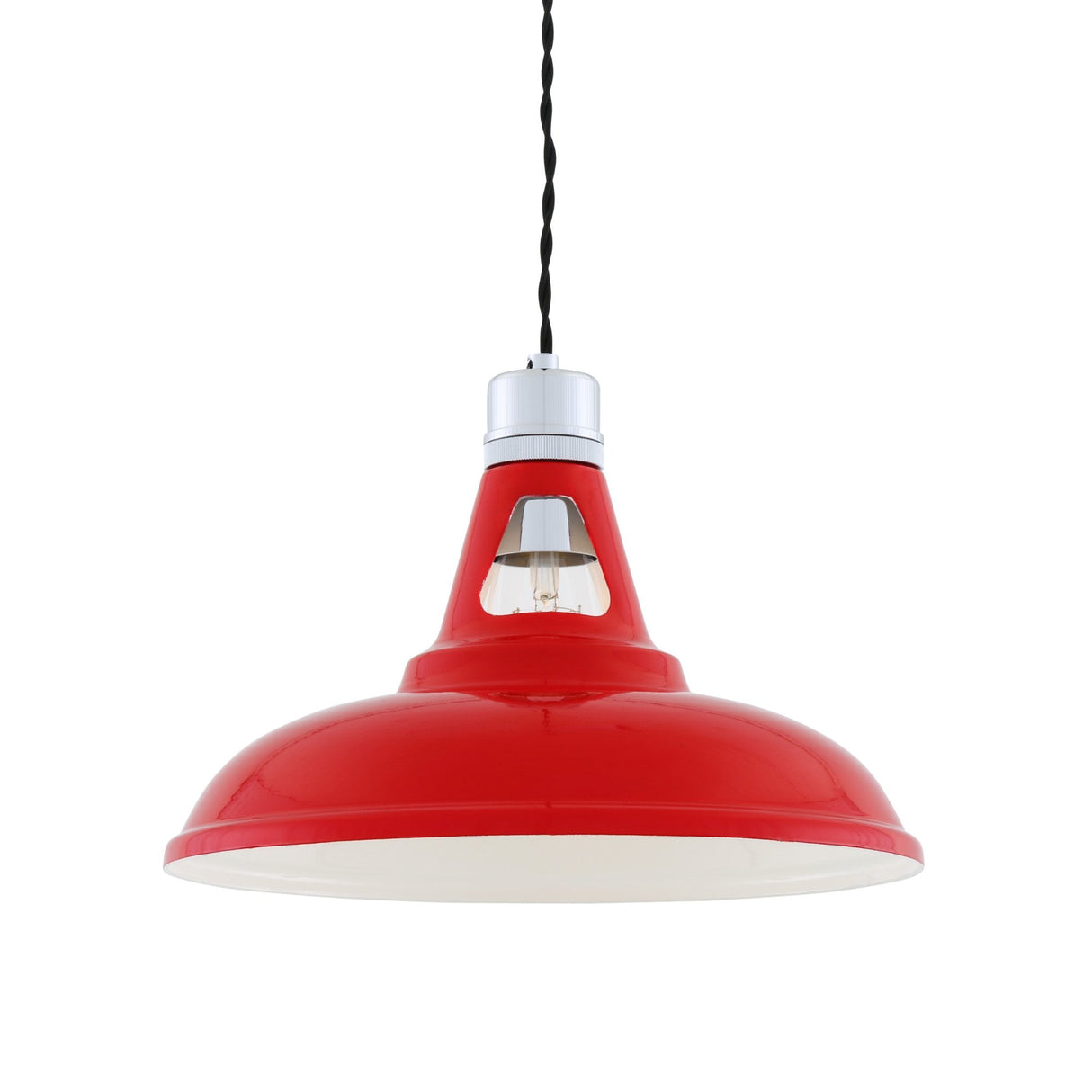 Vienna Industrial Chrome & Black Pendant Light