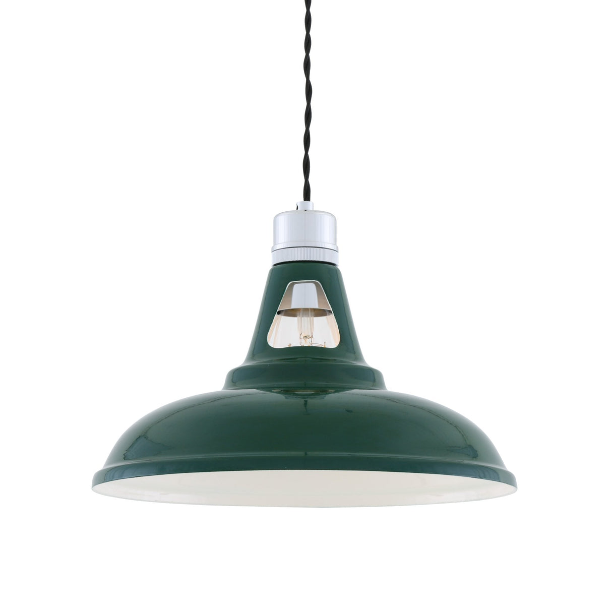 Vienna Industrial Chrome & Black Pendant Light