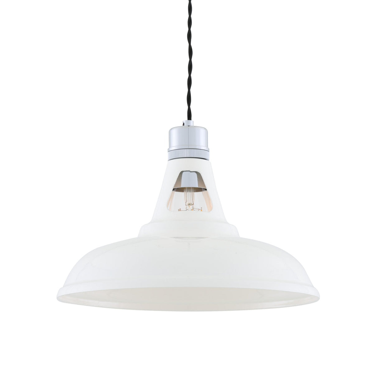 Vienna Industrial Chrome & Black Pendant Light
