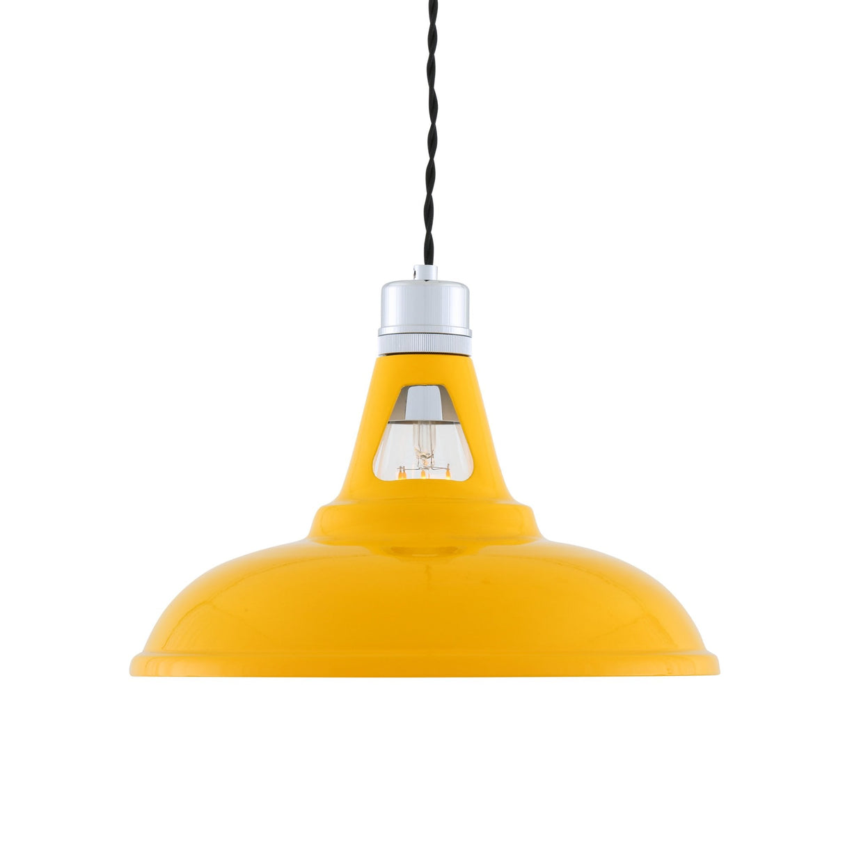 Vienna Industrial Chrome & Black Pendant Light